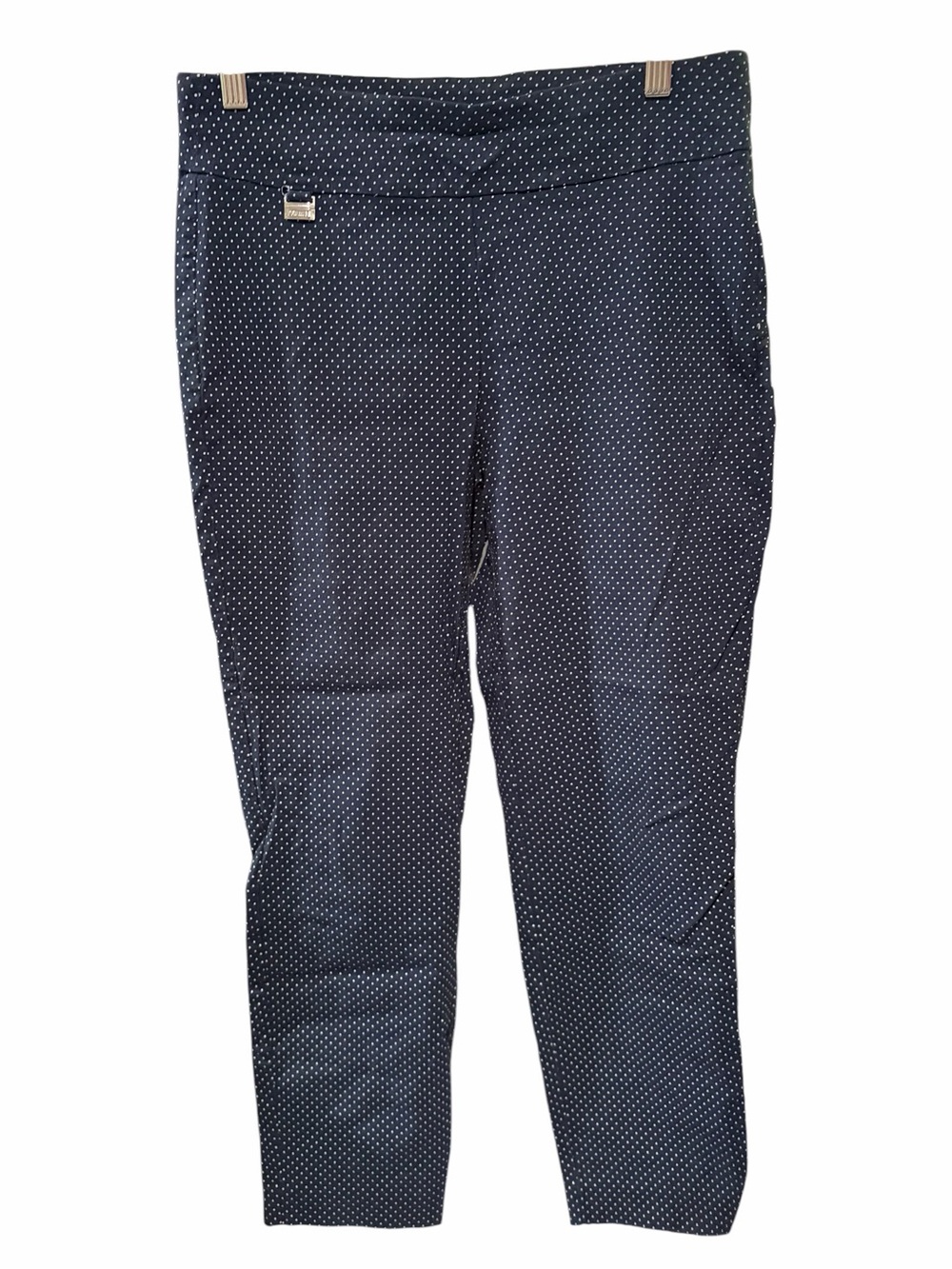 Premise Navy Polka Dot Pull-On Ankle Pants | Women’s Medium